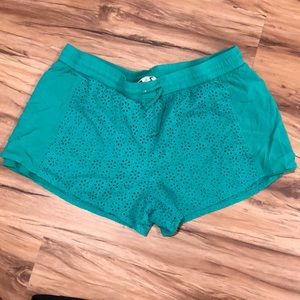 Green shorts